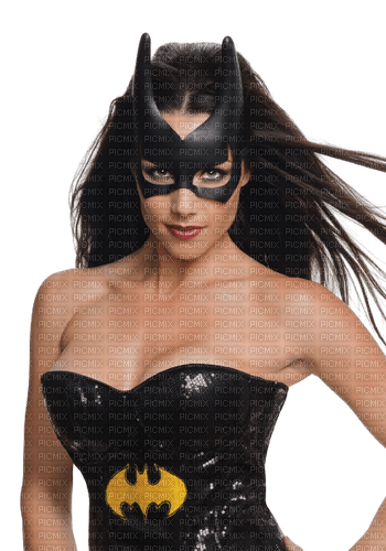 Kaz_Creations Woman-Femme-Batgirl-Mask - PNG gratuit