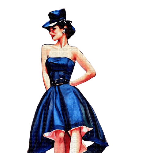 kikkapink vintage woman fashion hat - darmowe png