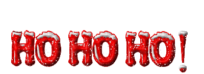 Christmas Text  Ho Ho Ho Gif - Bogusia - GIF animé gratuit