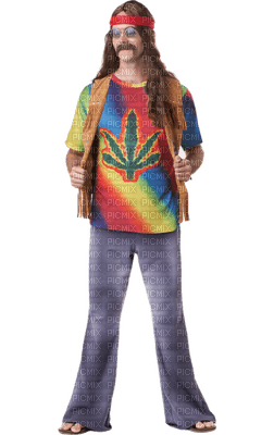 Kaz_Creations Man Homme Hippy - Free PNG