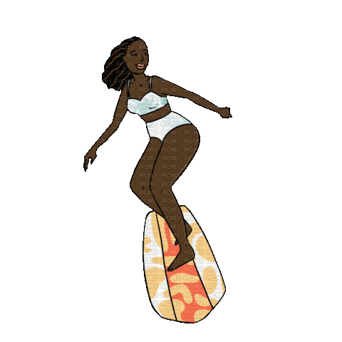 Happy Black Girl - Animovaný GIF zadarmo