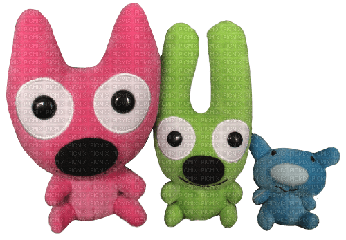 hoops and yoyo plushies - Free PNG