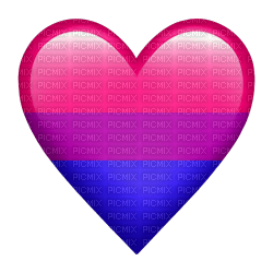Bi bisexual pride heart emoji - png ฟรี