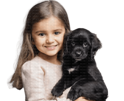 Mädchen mit Hund - бесплатно png