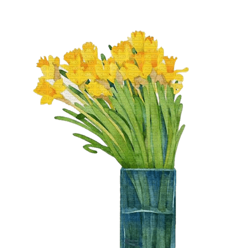 Kaz_Creations Flowers-Fleurs-Vase - zadarmo png