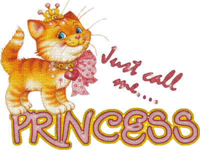 Kaz_Creations Logo Text Just Call Me Princess - Animovaný GIF zadarmo