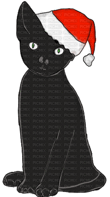 Kaz_Creations Christmas Cat - Darmowy animowany GIF