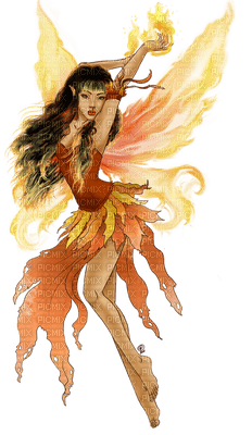 orange faery - Free PNG
