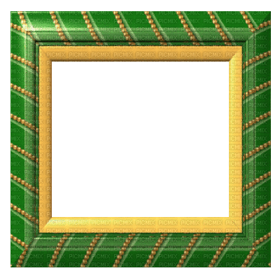 frame cadre rahmen tube green - GIF animado gratis