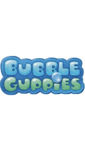 Bubble Guppies text - zadarmo png