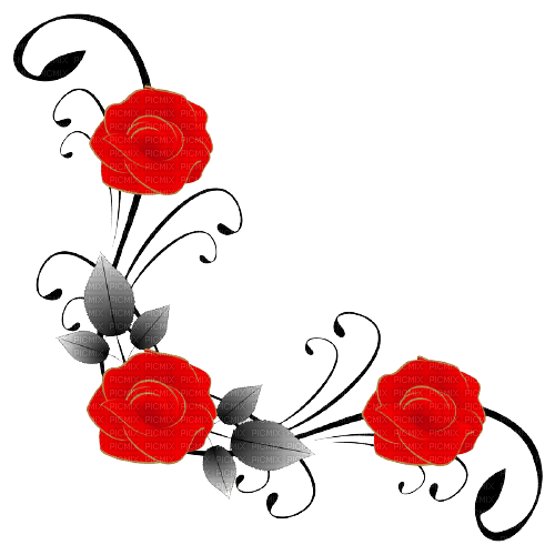 Roses gothiques 3 - png gratis