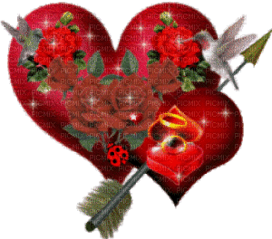 RED HEART LOVE - GIF animate gratis