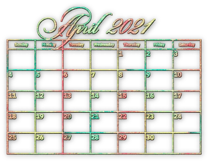 soave calendar deco april text 2021 - безплатен png