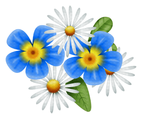 blue flowers Bb2 - 無料png