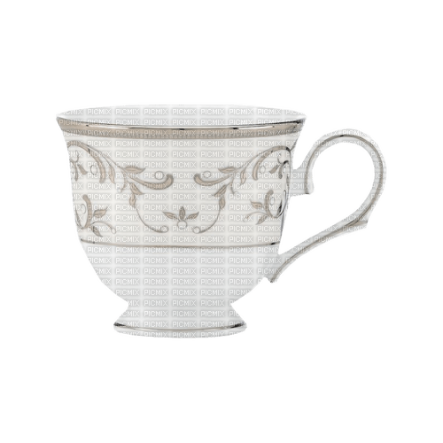 kikkapink deco scrap white cup tea - безплатен png
