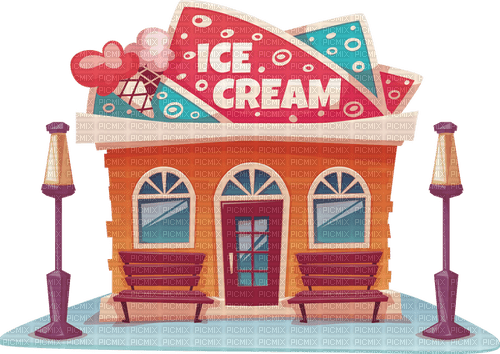 ice cream parlor Bb2 - Free PNG