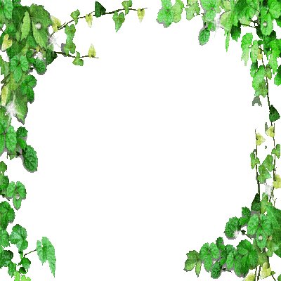 green leaves (created with gimp) - Gratis animerad GIF