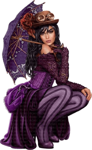 Steampunk girl - Free PNG