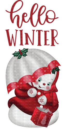 Hello winter - δωρεάν png