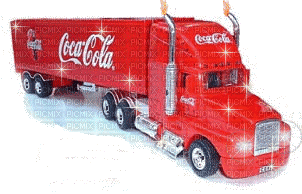 coca cola truck bp - Gratis geanimeerde GIF