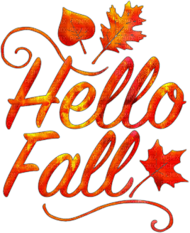 soave text autumn hello fall deco orange - zadarmo png
