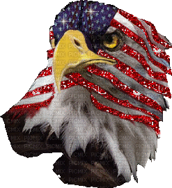 Kaz_Creations America 4th July Independance Day American Eagle - Zdarma animovaný GIF