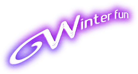 soave text winter fun purple - 無料png