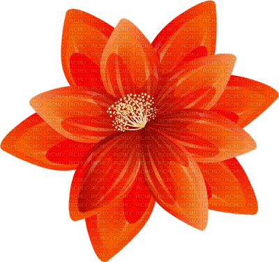 Kaz_Creations Deco Flowers Flower Orange - PNG gratuit