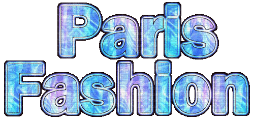 Paris Fashion Text - Bogusia - Animovaný GIF zadarmo