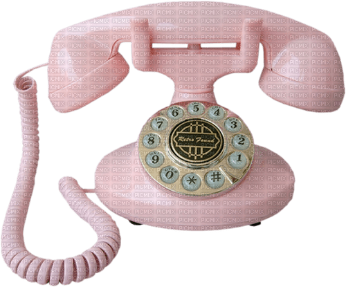 Kaz_Creations Telephone-Pink - png gratuito