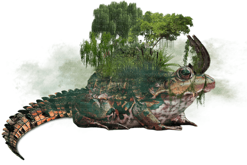 Swamp dragon frog - bezmaksas png