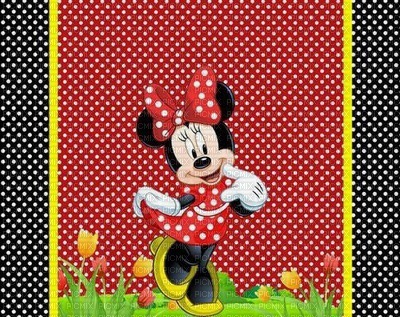 multicolore image encre bon anniversaire effet deco color fleurs ink ivk  à pois Minnie Disney edited by me - ücretsiz png
