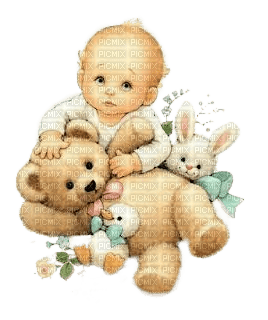 Baby, Boy, Junge, Teddy - Free PNG