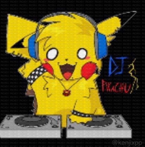 DJ Pikachu - kostenlos png