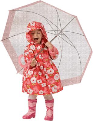 Kaz_Creations Baby Enfant Child Girl Umbrella - Free PNG