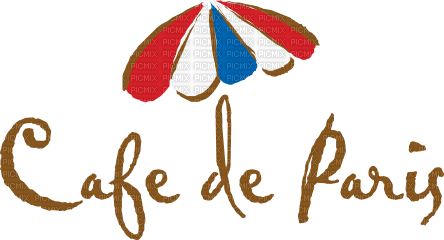 Paris Cafe Text - Bogusia - Free PNG