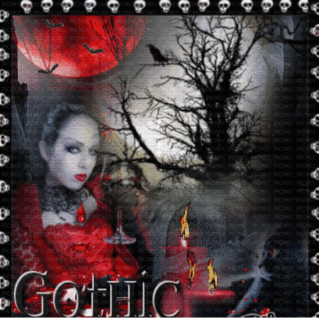 gothic goth gif milla1959 - Gratis animeret GIF