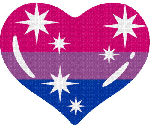 Bi Pride heart - PNG gratuit