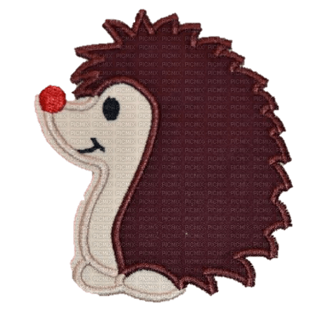 patch picture hedgehog - PNG gratuit