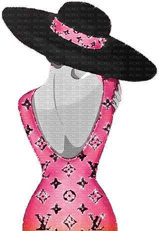 soave woman vintage hat fashion summer - Nemokamas animacinis gif