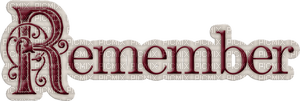 Kaz_Creations Deco Text Remember - darmowe png