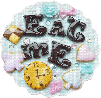 "eat me" cookie - nemokama png