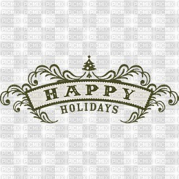Happy Holidays - gratis png