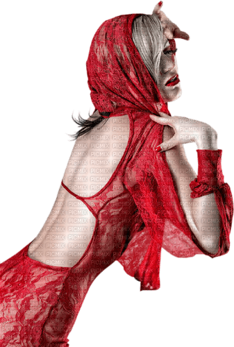 femme rouge - 無料png