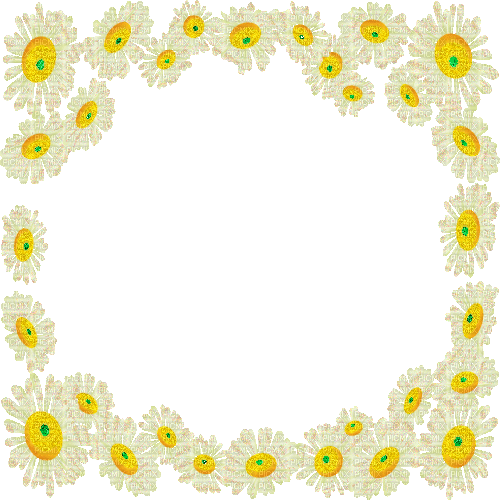 chamomile frame - GIF animado grátis