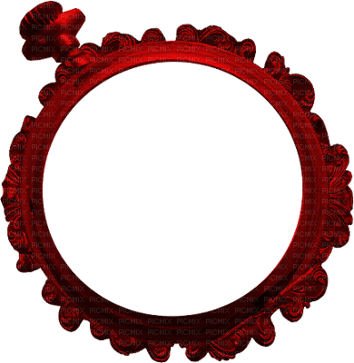 red clock frame - png grátis