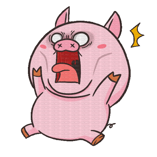 funny pig animated gif - 無料のアニメーション GIF