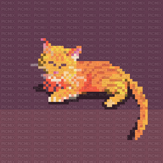 orange kitty - GIF animate gratis