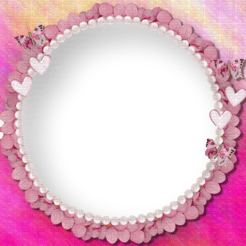 Circle.Pink.Cadre.Frame.Victoriabea - Free PNG