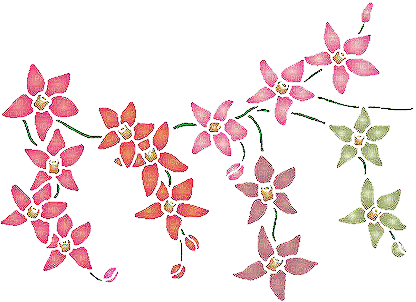 flower border gif fleurs bordure - Gratis animerad GIF